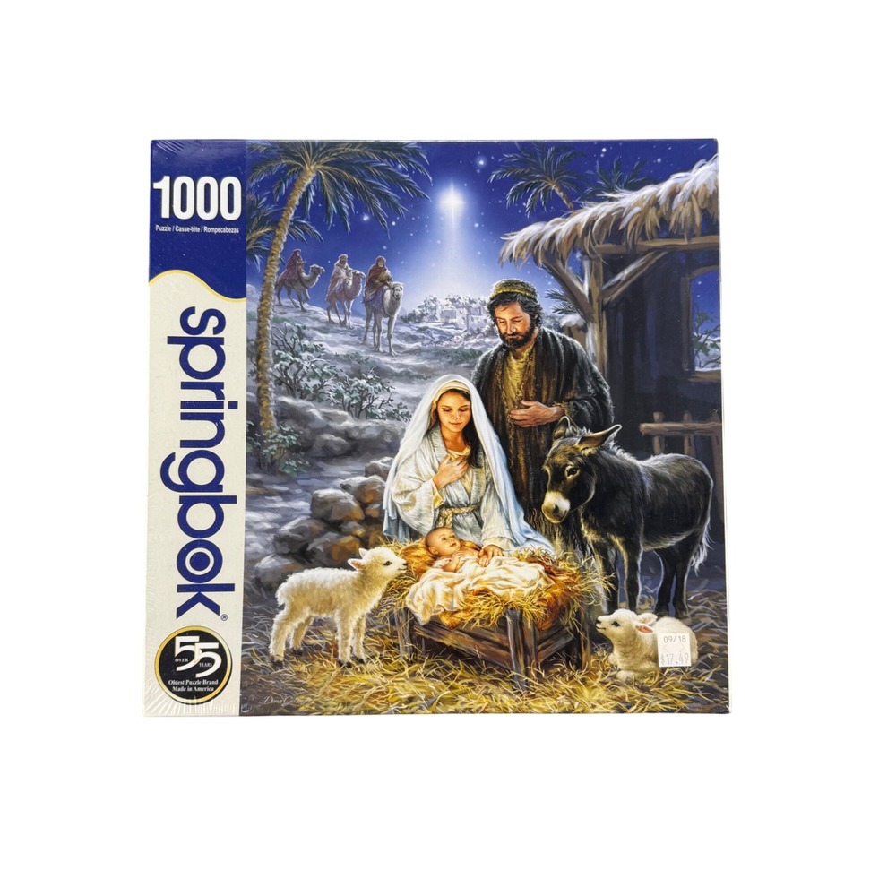 Springbok The Nativity 1000 Piece Jigsaw Puzzle Dona Gelsinger Sealed NIB Gift